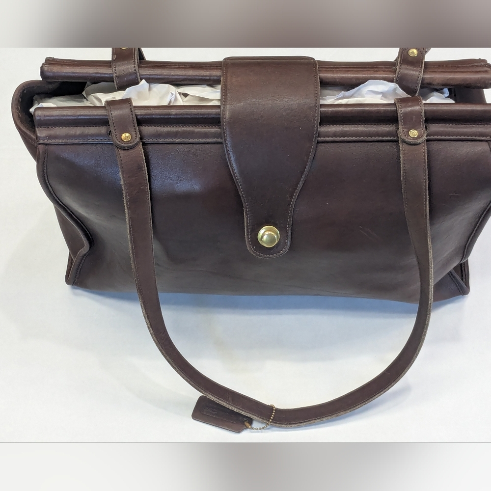 Vintage Coach Brown Leather Tote Bag - Picture 16 of 16